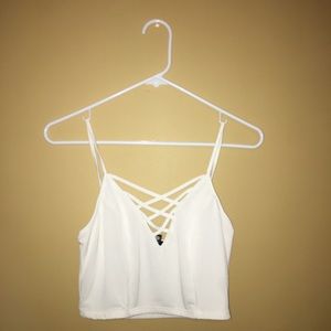 White crop top from WetSeal